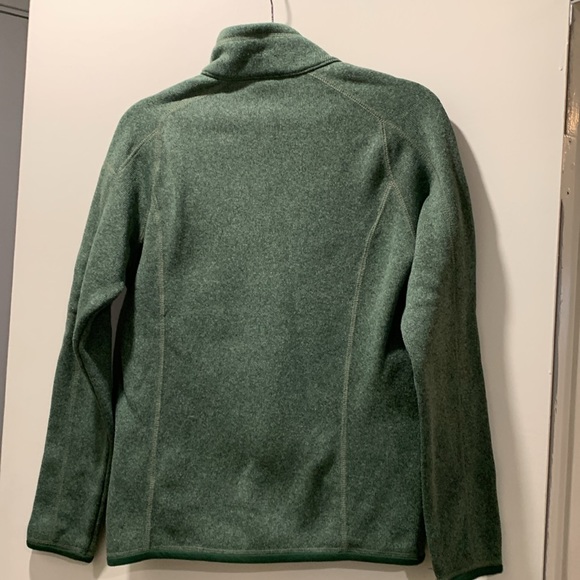 Patagonia Fleece 1/4 zip pullover sweatshirt. green. M - Picture 5 of 8